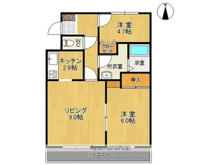 メゾン陸奥【404号室】の間取り