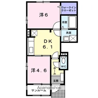 サンリットビュー・コヤマⅠ【1階】の間取り