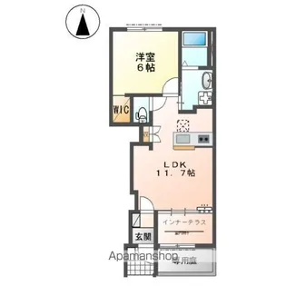 ドエル・ルピナス【1階】の間取り