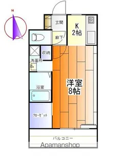 レジデンスS&W【102号室】の間取り