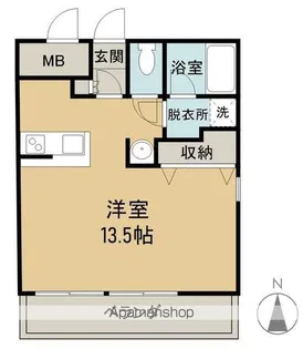ヒルサイドこいとう坂【204号室】の間取り