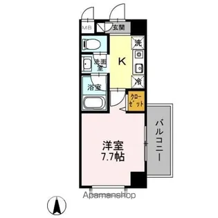 クリエール吉川【1階】の間取り