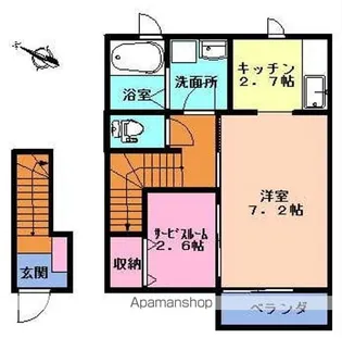 アルテ【203号室】の間取り