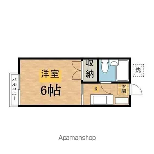 武内コーポ【102号室】の間取り