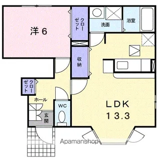 プティット・フルール【1階】の間取り