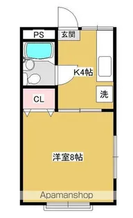 サンハイコーポ【1階】の間取り