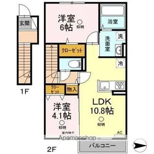 SUNBELS【2階】の間取り