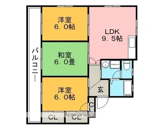 シェル幹【301号室】の間取り