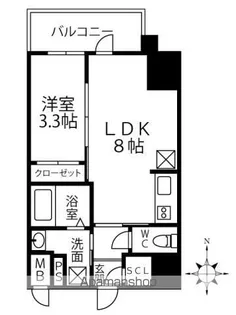 IーSTAGE住吉町【802号室号室】の間取り