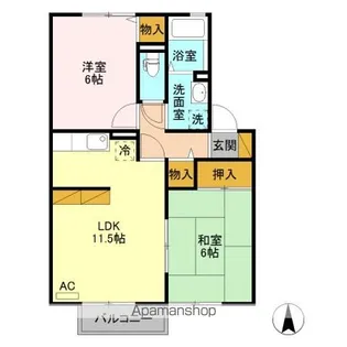 VIACLIFF(ヴィアクリフ) AB【2階】の間取り