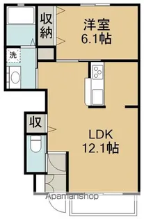リジェールマレⅢ【1階】の間取り