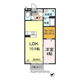 セイシェル・大山 C棟【2階】の間取り