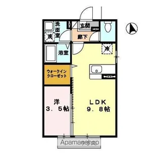 サニーコート尾倉【1階】の間取り