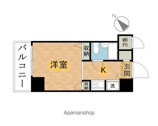 ケイズ八王子【6階】の間取り