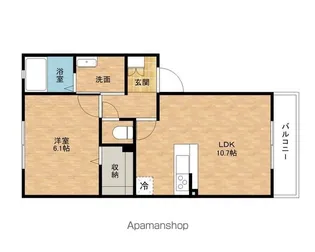 メゾン・クレール【1階】の間取り