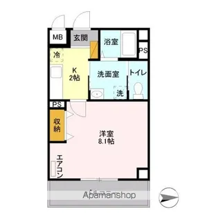 埼玉県越谷市レイクタウン8丁目【マンション】の間取り