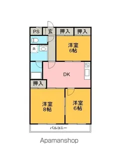 LUCE【101号室】の間取り