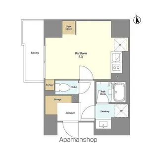 プライマル日本橋馬喰町【12階】の間取り