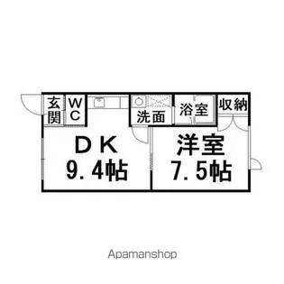 コーポラスサンシャイン【2階】の間取り