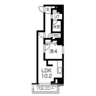ラ・クラッセ札幌シティイースト【11階】の間取り