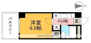 コーポ朝日XⅠ【4階】の間取り