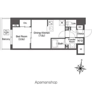 コンフォリア森下リバーサイド【1階】の間取り