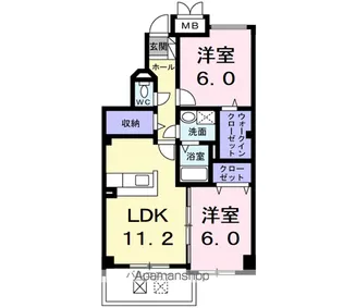 アルパ千刈【3階】の間取り