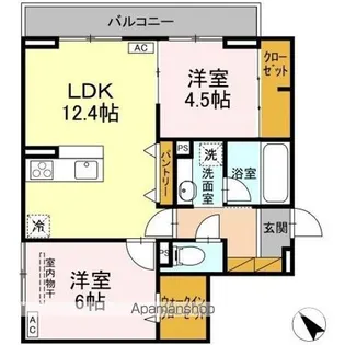 セレミュウ【3階】の間取り