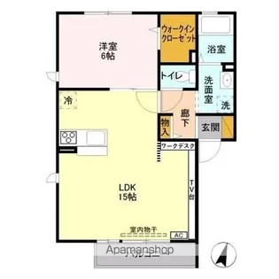 ルーナフィオーレA・【1階】の間取り