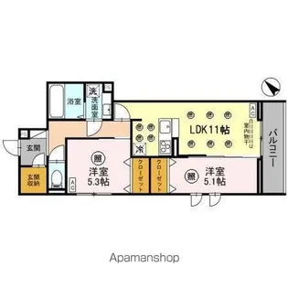 アリエッタⅡ【2階】の間取り