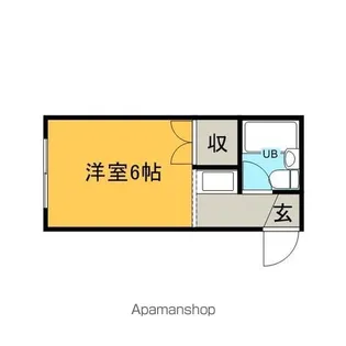 円山フラワーハウスC【3階】の間取り