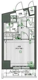 グランド・ガーラ渋谷【7F-9号室】の間取り