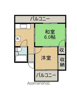 ハイツ香川【403号室】の間取り