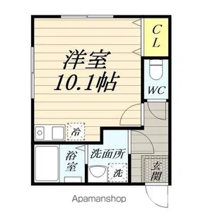VILLA MINETTE【101号室】の間取り