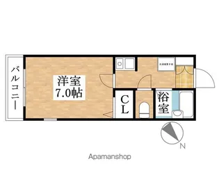 グレイス野白【1階】の間取り