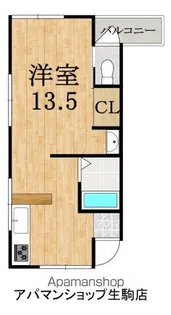 LACHANCE生駒本町【2階】の間取り