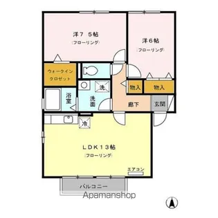 花花弐番館【2階】の間取り