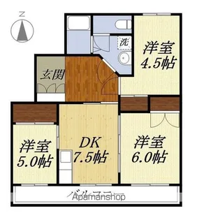 サンハイム幸【3階】の間取り