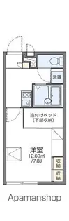 レオパレスハーベスト新橋【2階】の間取り