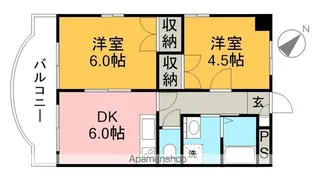 カームリヴ【8階】の間取り