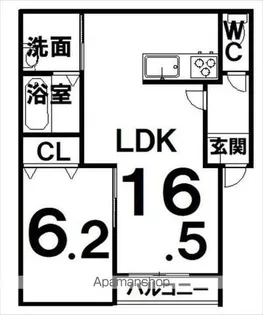 ヴェール【3階】の間取り