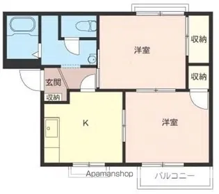 フレグランスコマキ【103号室】の間取り