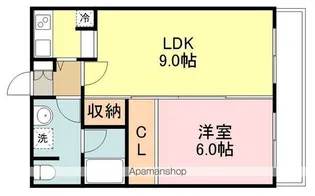 西公園RAMSESA【3階】の間取り
