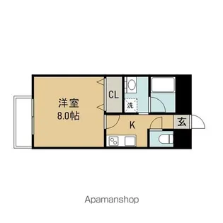ポミエ北山【1階】の間取り
