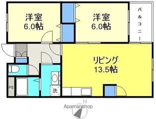 パレスM1【101号室号室】の間取り