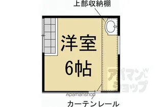 光徳庵【1桔梗号室】の間取り
