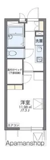 レオパレスチェリービレッジ【3階】の間取り