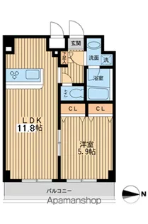 プライムアーバン中野上高田【3階】の間取り