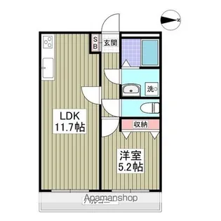 リブレス金町東水元 旧 第六竹石マンション【3階】の間取り