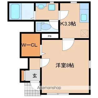 ソレイユパルク12番館【1階】の間取り